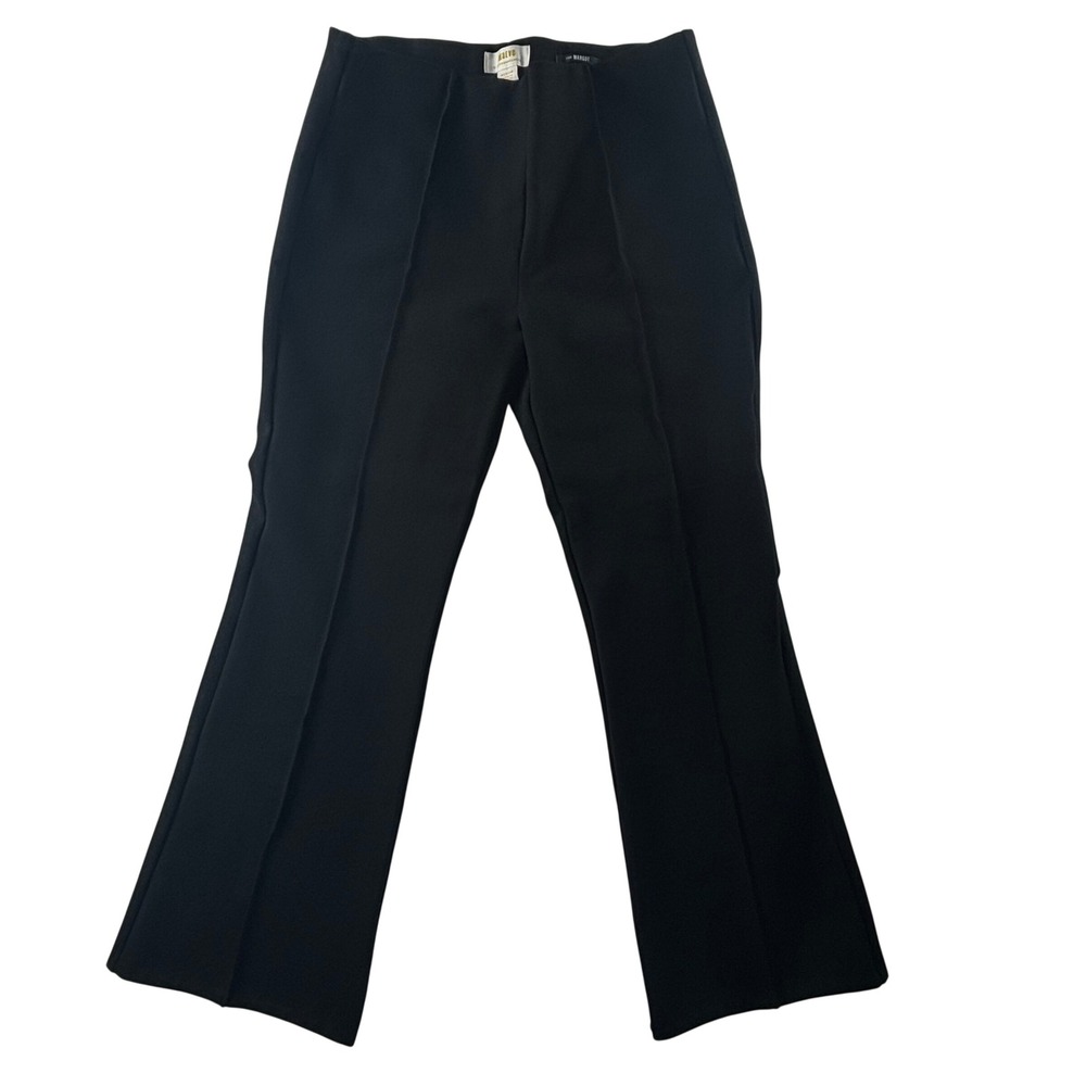 Anthropologie Maeve The Margot Black Flare Leg Ponte Knit Pants Sz‎ Medium